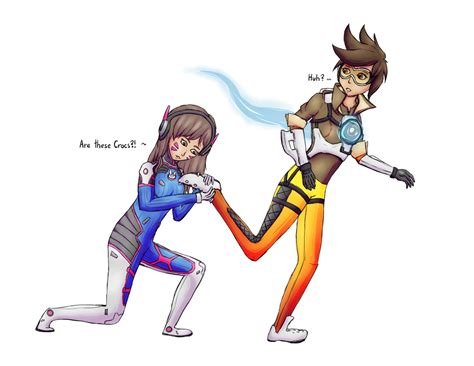 Tracer Is Tickled By D.va (BaronStrap) [Overwatch]